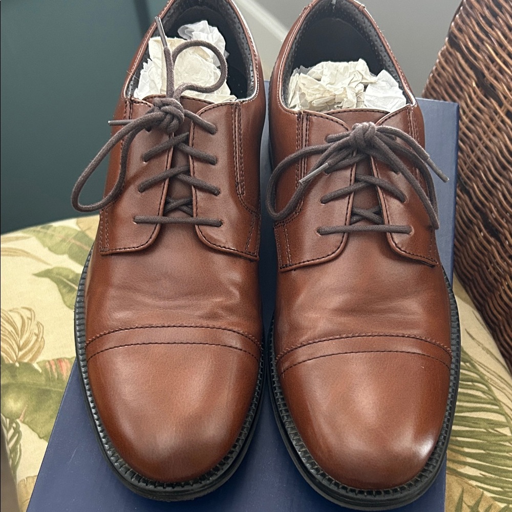Dockers Men's Brown Leather Oxfords